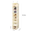 Berdeng Hanging Shoe Organizer for Closet with Side Mesh Pockets，Hat