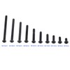 Pack of 50 M3 Hexagon Socket Screws Set, Black Hex