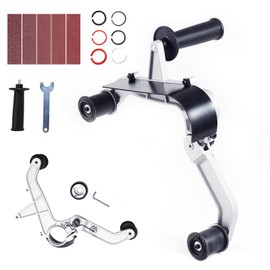 HappyBuy Belt Sander Adapter for Angle Grinder, Pipe or Tube Sanding Attachment with 5/8-11" Imperial Thread and 10PCS Sanding Belts