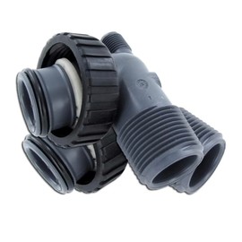IPW Industries Inc, Clack Water Softener, V3007 1 PVC Fittings - Plastic Elbows 1" Male NPT Assembly, Water Softener Bypass & Connector, Pipe Fittings