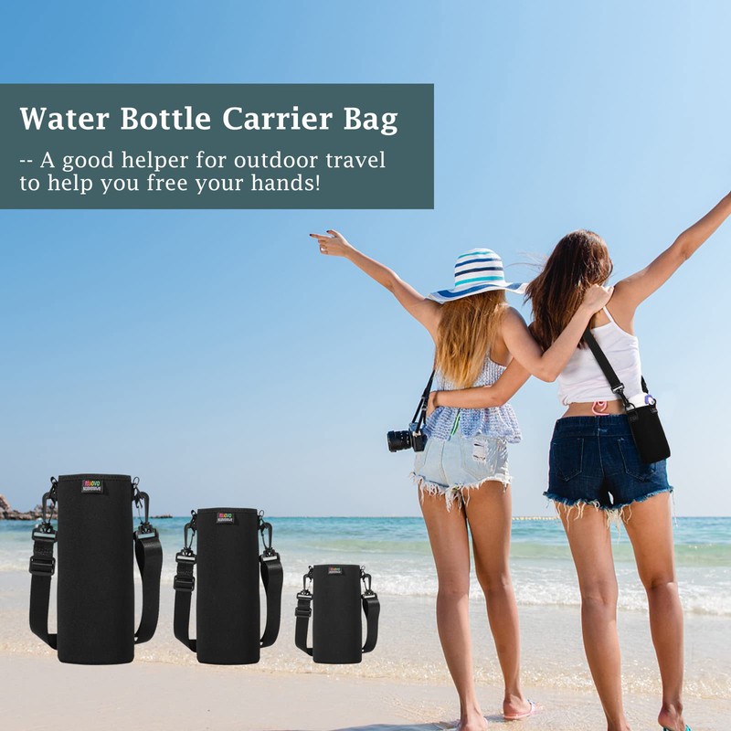 Nuovoware Water Bottle Carrier Bag, Premium Neoprene Portable Insulated Water