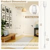 DiCUNO Hanging Lantern Extension Cord Cable, E26 Pendant Light Socket