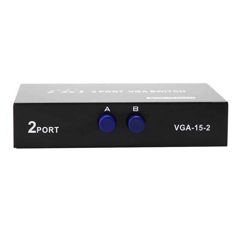 Switch Video Selector Switch Box, 2 in 1 Out VGA