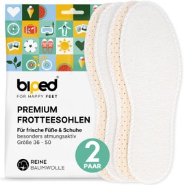 biped 3 Pairs of Barefoot Soles - Soft and Anti-Bacterial - Insoles with Pleasant Fresh Odour z1016 - - 39