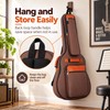 Acoustic Guitar Gig Bag for Travel – Padded Water-Resistant Carry
