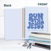 KRHFG Blue Christian Spiral Notebook, Run to Jesus Bible Verse