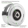 Gudwells Heavy Duty 4” Slide Gate V-Groove Wheel Dual Bearing