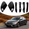 Anlseiod Side Mirror Cover Cap + Door Handle Covers Kit