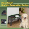NAHANGPET 2-in-1 Elevated Slow Feeder Dog Bowls for Food and