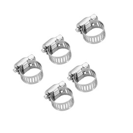 50PCS Hose Clamps,Stainless Steel Tube Pipe Hose Clamps Fuel Line Clip(10-16mm 50pcs)