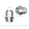 Homvvi Set of 5 Wheel Nuts M12 x 1.5, Solid