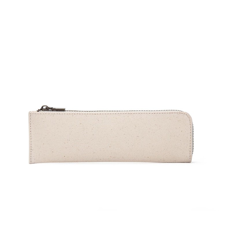 YONBEN Canvas Pencil Case Slim Pencil Pouch with Cotton Canvas