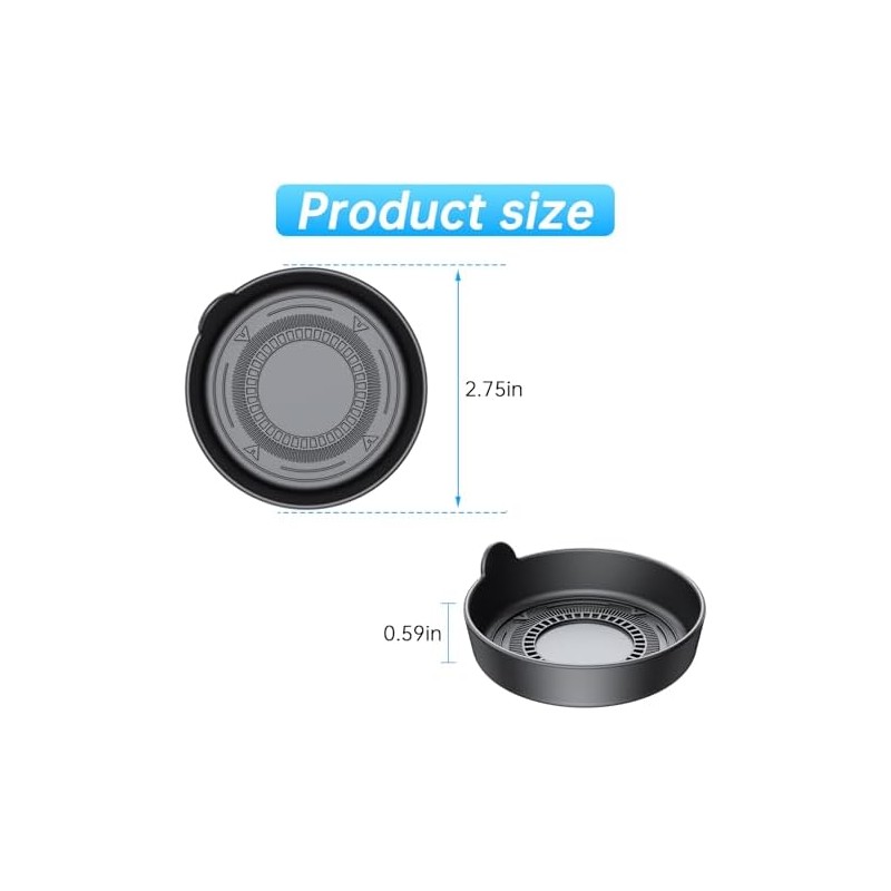 Silicone Car Cup Holder Coasters 4 Pack, Non Slip Waterproof