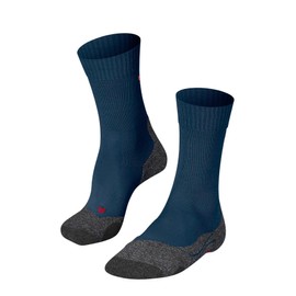 FALKE TK2 Explore M So Men's Hiking Socks Wool Functional Material Anti-Bubble Thick 1 Pair, Blue Stone Blue 6599, 46-48