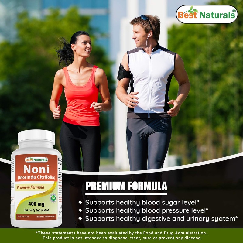 Best Naturals Noni 400 mg 240 Capsules (240 Count (Pack