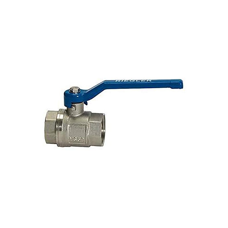 Riegler 115713 Kugelhahn "Ventilleitung", Handhebel blau, IG/IT, G 1/2