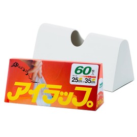 Iwatani Material Plastic Bags for Home Use, 60 Pieces, White with Case for Eye Wraps, Kitchen, Pantry, Approx. Width 8.9 x Depth 3.7 x Height 4.3 inches (22.5 x 9.5 x 10.8 cm)