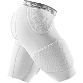 McDavid Compression Padded Shorts with HEX Pads. Hip, Tailbone, Thigh Padding. Girdle Tights for Men and Women. Football, Lacrosse, Hockey, Basketball Snowboarding