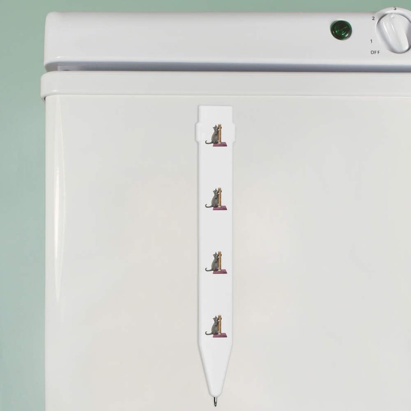 Azeeda 'Cat Scratching Post' Flat Magnetic Pen (MP00014304)