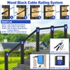 CKE 30 Pack 3/8" Black Angle Beveled Washers for Cable