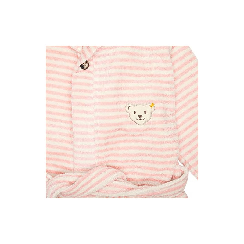 Steiff Unisex Kinder Basic Bademantel, SILVER PINK, 116 EU