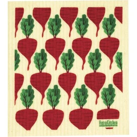 Retro Kitchen - Biodegradable Dish Cloth - Beetroot