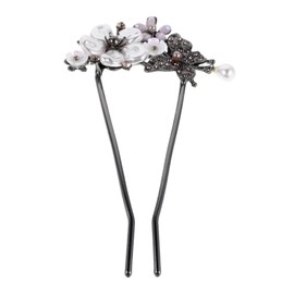 Healeved Pearl Bridal Hair Pins: Wedding Flower Headpieces Pearls Hair Clips Wedding Bridal Accessories For Brides Proms Formal Events