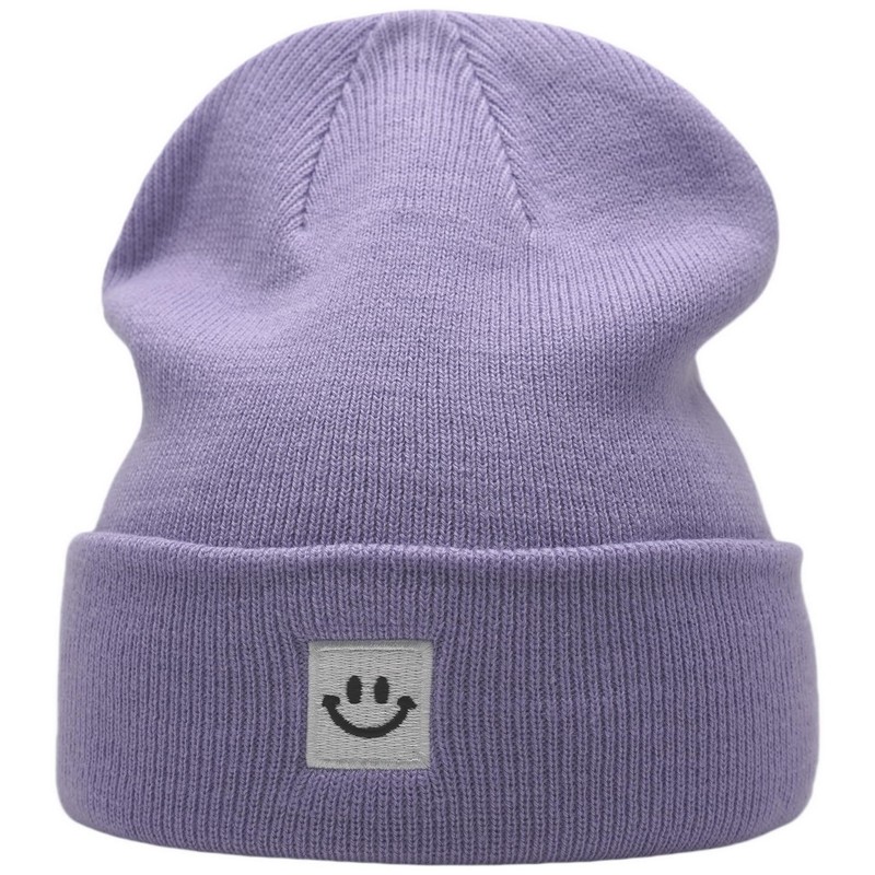 55cube Light Purple Beanie Hat
