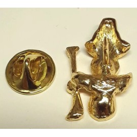 OSC Thanksgiving Smiley Angel Pilgrim Lapel Pin SIGNED by OSC Made in USA NEW