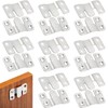 16Pcs Stainless Steel Interlock Hanging Buckle,Flush Concealed Mount Brackets Stainless