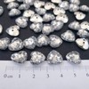 MajorCrafts® 44pcs 13mm Heart Faceted Acrylic 2 holes Sewing Buttons