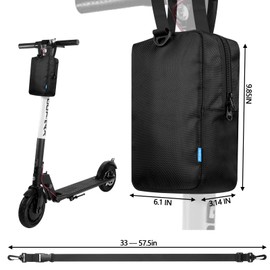 Xxerciz Scooter Storage Bag, Nylon Scooter Handlebar Bag Front Hanging Bag for Electric Scooter, Scooter Accessories for Adults