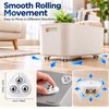 360° Rotating Adhesive Caster Wheels for Kitchen Storage – 6-Piece
