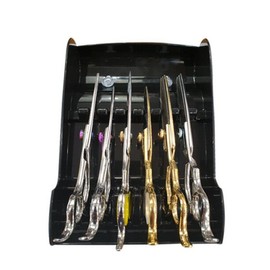 UnKnown Plastic scissors organizer, scissor storage stand for 8 scissors / 플라스틱 가위 정리대 8정용 가위수납대