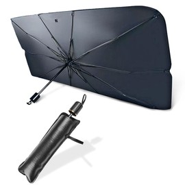 KINSTON - UV Umbrella - Standard Car Parasol - Sun Protection Car Front - Standard Model 128 x 65 cm Citadinen
