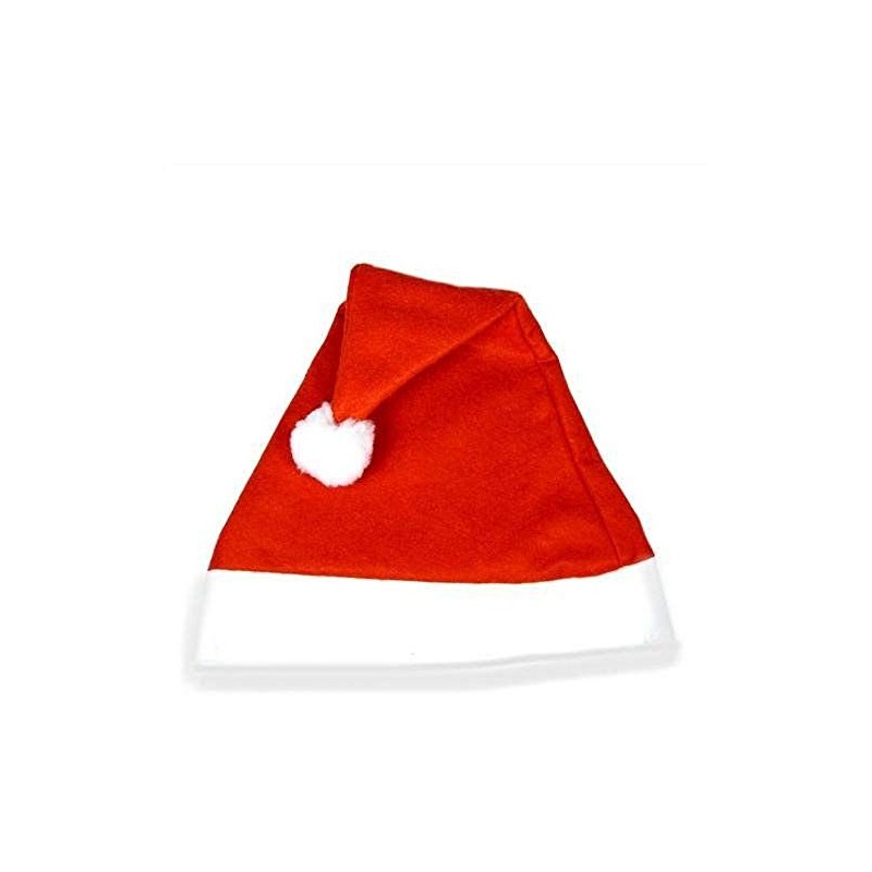 SHATCHI Christmas Santa Felt Hat Party Accessories Decorations Red/White