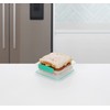 Sistema To Go Sandwich Box, 450mL - Clear/Pink