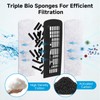 AQQA 16 Packs Aquarium Filter Cartridges with Activated Carbon -