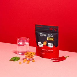Radimery Radimeri Ttobium Crunch Spicy Chicken Flavor Psyllium Husk Dietary Fiber 25g 5 Packets / 라디메리 또비움 크런치 불닭맛 차전자피 식이섬유 25g 5포