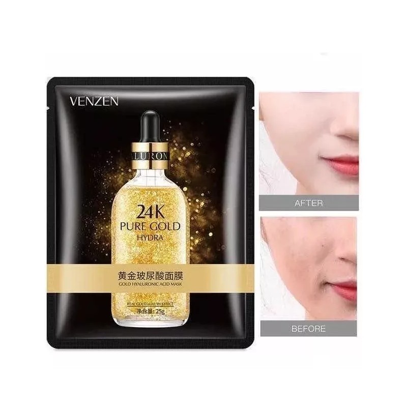 Venzen 1 Mascarilla De Acido Hialuronico Y Oro Gold 24