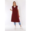 Women's Sleeveless Cooking Apron Apron Button Gown Plain House Dress,