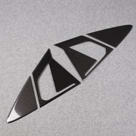 Beautost for Toyota Prius 2023 2024 Rear Door Handle Cover Rear Spoiler Wing Side Beveled Window Cover Trims Carbon Fiber Black