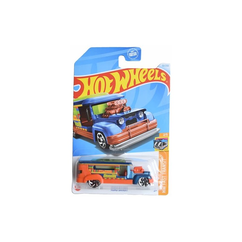 Matchbox Hot Wheels Road Bandit, HW Fast Transit 2/5 [Blue/Orange]
