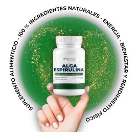 Alga Espirulina Orgánica 500 Mg Pack 3 Frascos Con 100 Caps Sabor Sin Sabor                                                                           