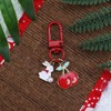 SHTALHST Rabbit Keychain with Red Cherry Charm,Cute Bunny Keychain for