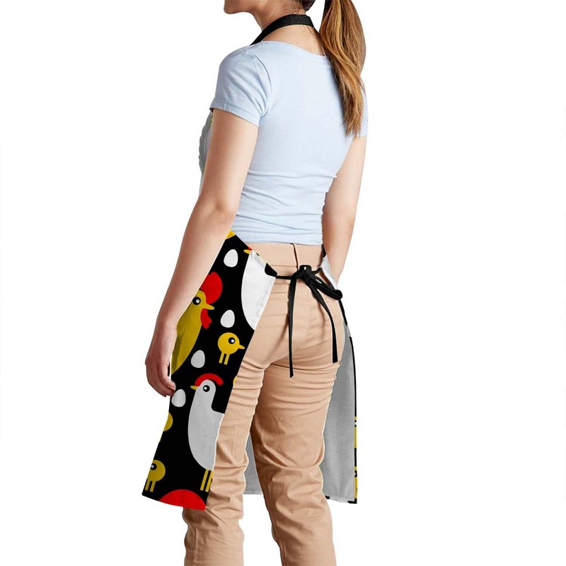 Smooffly Chicken Rooster Apron - Men & Women's Cooking &