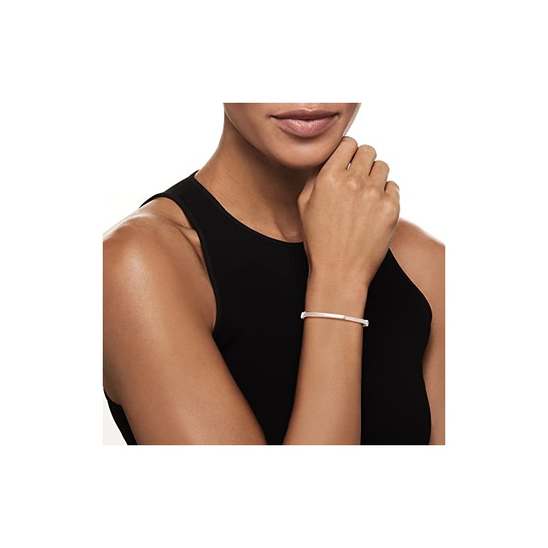 Ross-Simons 4mm Sterling Silver Bangle Bracelet. 8 inches
