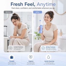 500 mL Portable Bidet Bottle for Travel & Home – Angled Handheld Sprayer for External Personal Cleansing