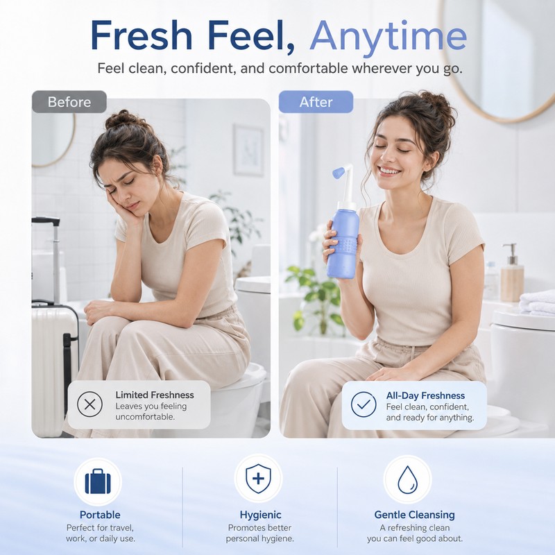 500 mL Portable Bidet Bottle for Travel & Home –