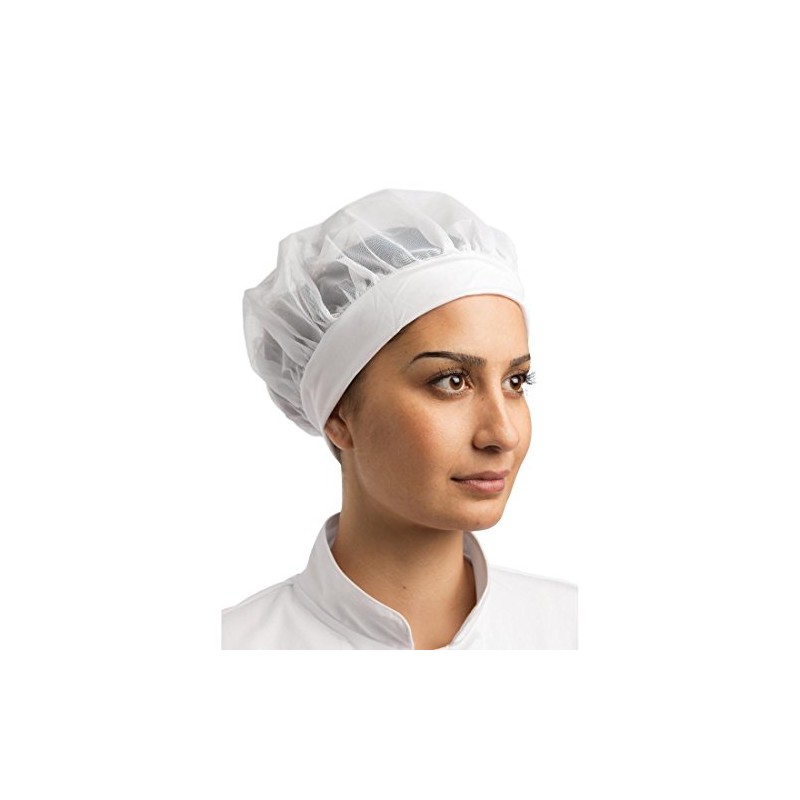 Whites Chefs Clothing B252 Net Top Comfy Hat with Elasticated